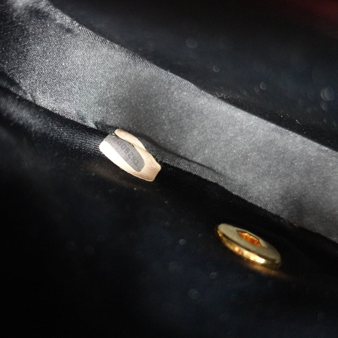 Chanel Vintage Half Moon Satin Vintage Mini Bag