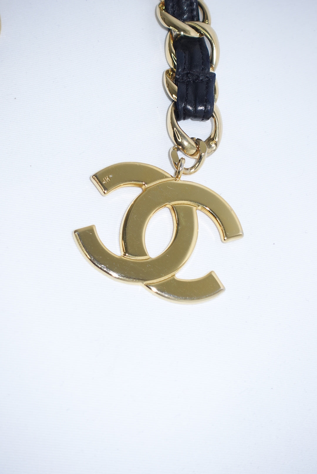 Chanel Vintage Black Timeless Belt Bag CC Logo Chain