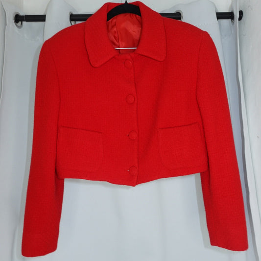 Vintage Bright Red Skirt Set