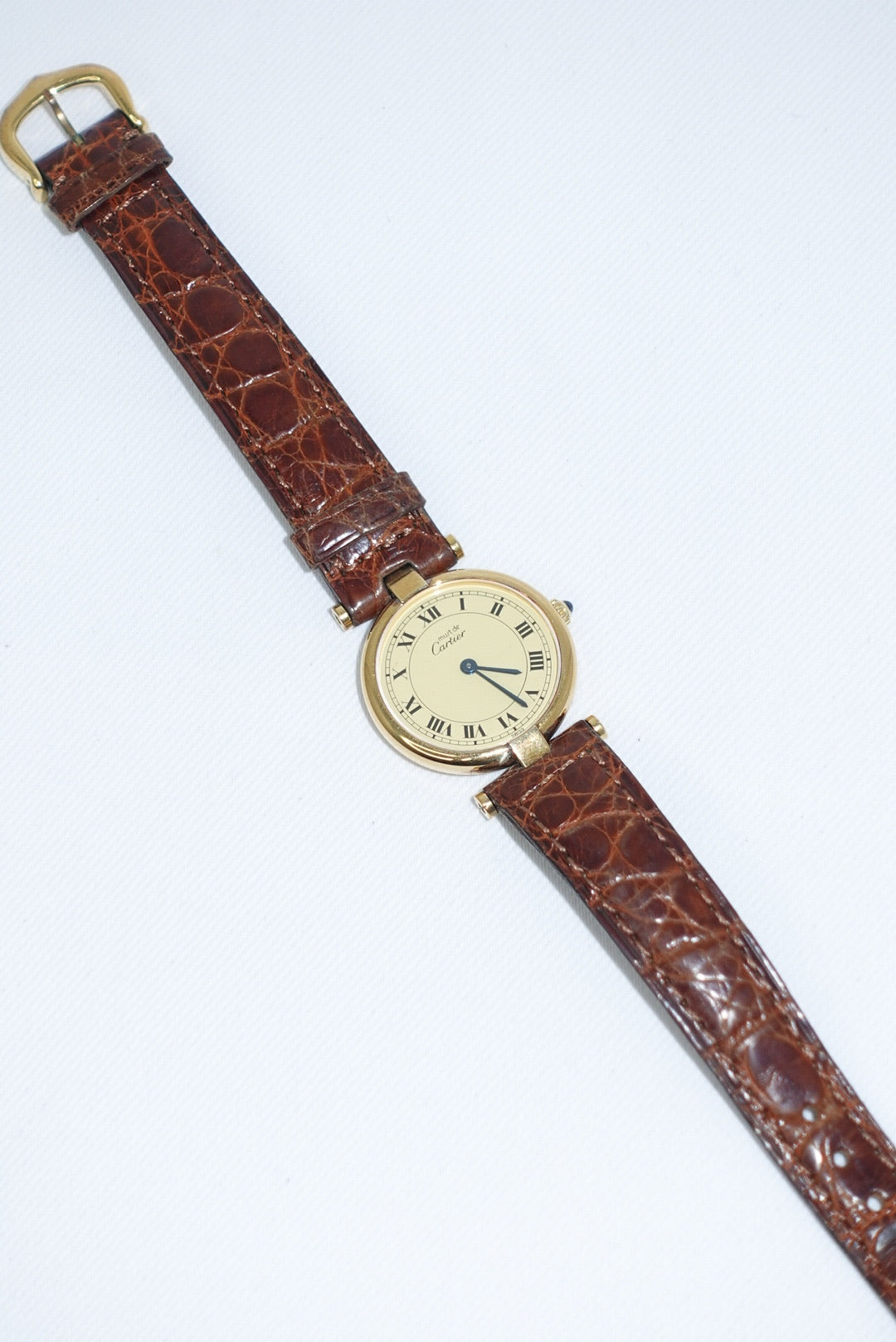 Cartier Must Vendôme 24mm Gold Toned Vintage Watch