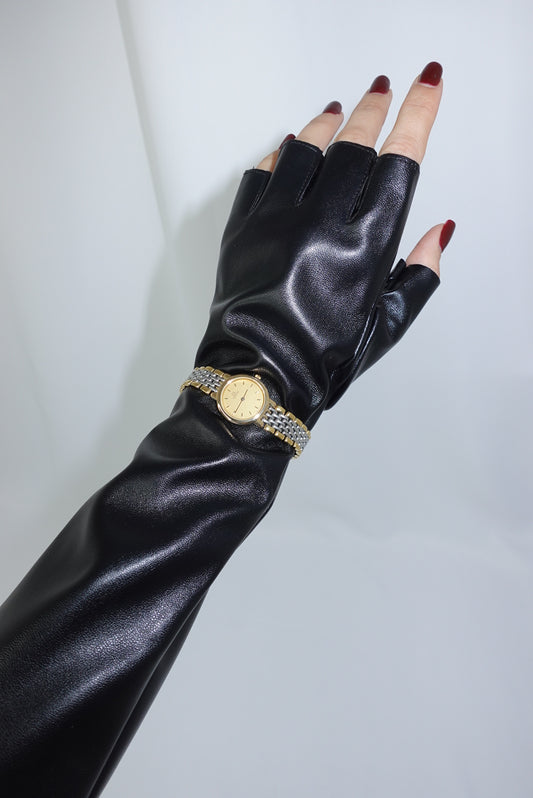 Omega Round Small De Ville Vintage Gold and Silver Watch