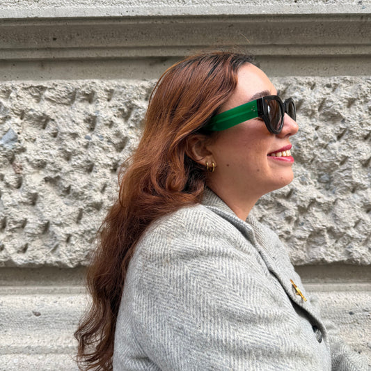 Occhiali da sole Celine neri e verdi