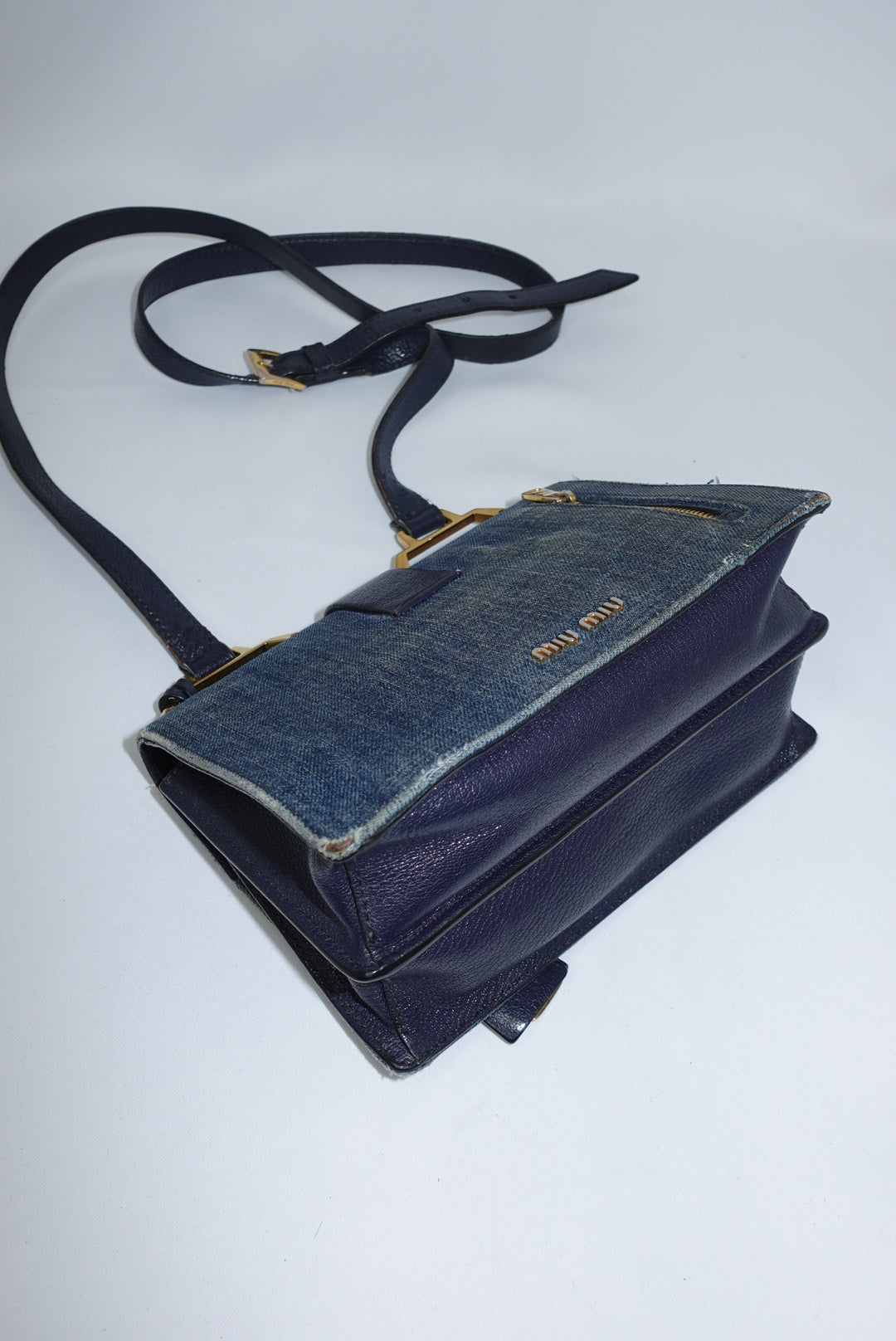 Miu Miu Denim Crossbody Bag