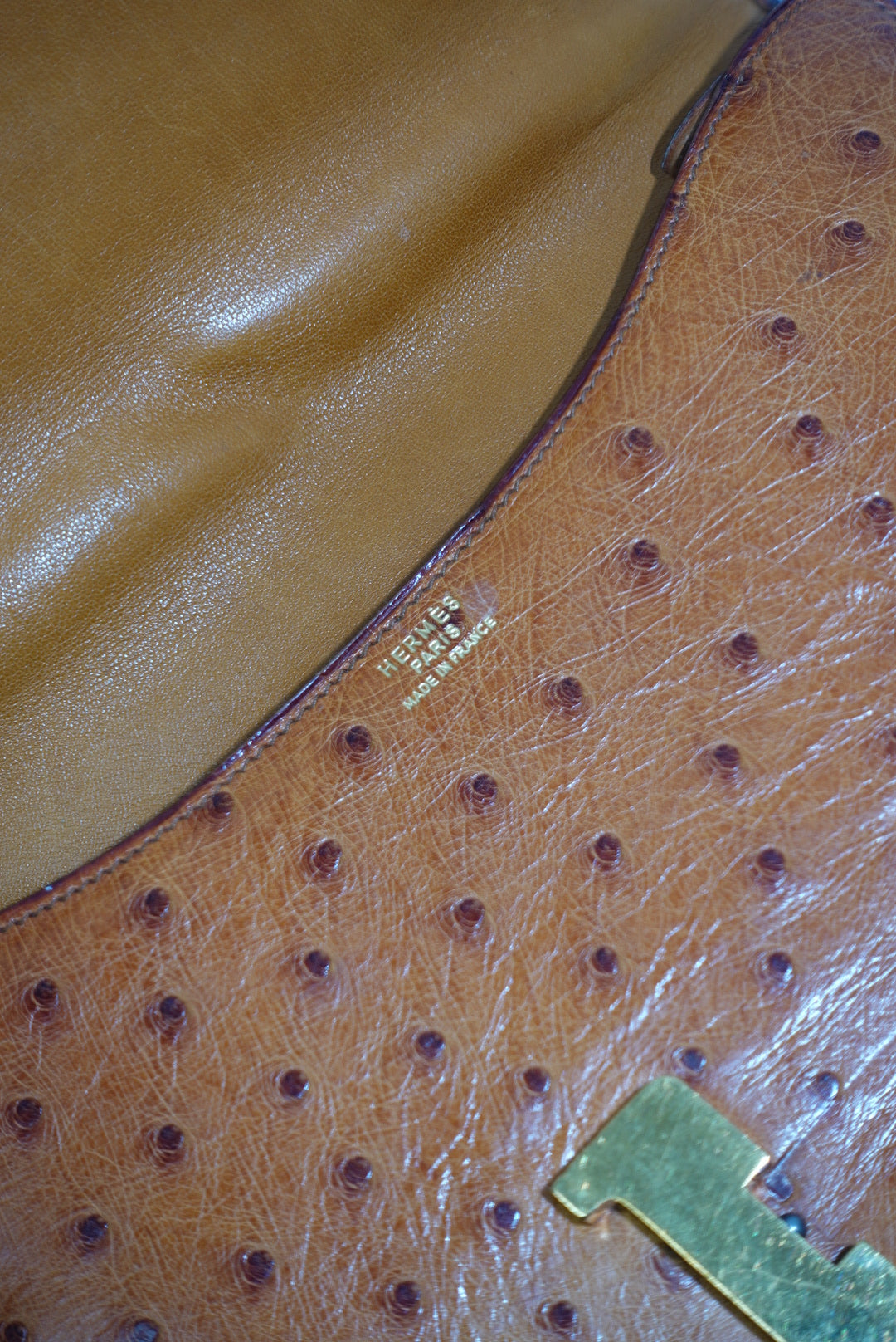 Rare Hermès Constance 24 Ostrich leather