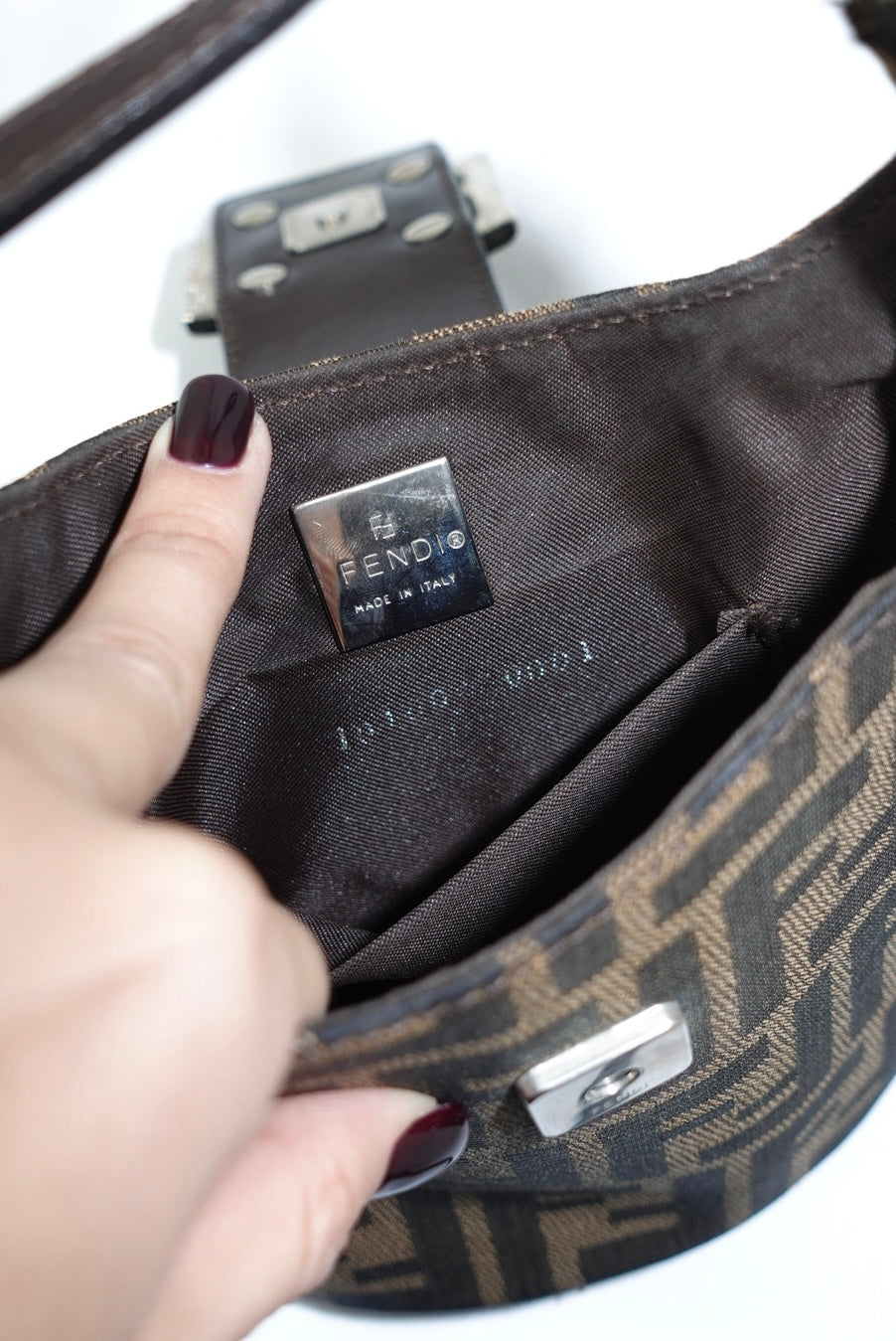 Fendi Monogram Zucca Vintage Bucket Bag