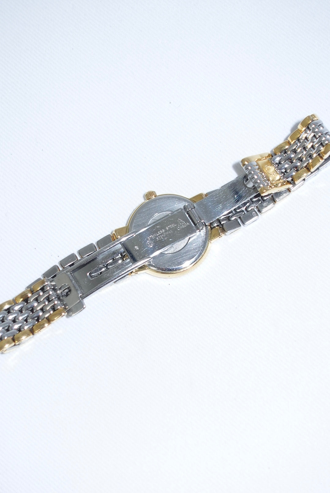 Omega Round Small De Ville Vintage Gold and Silver Watch