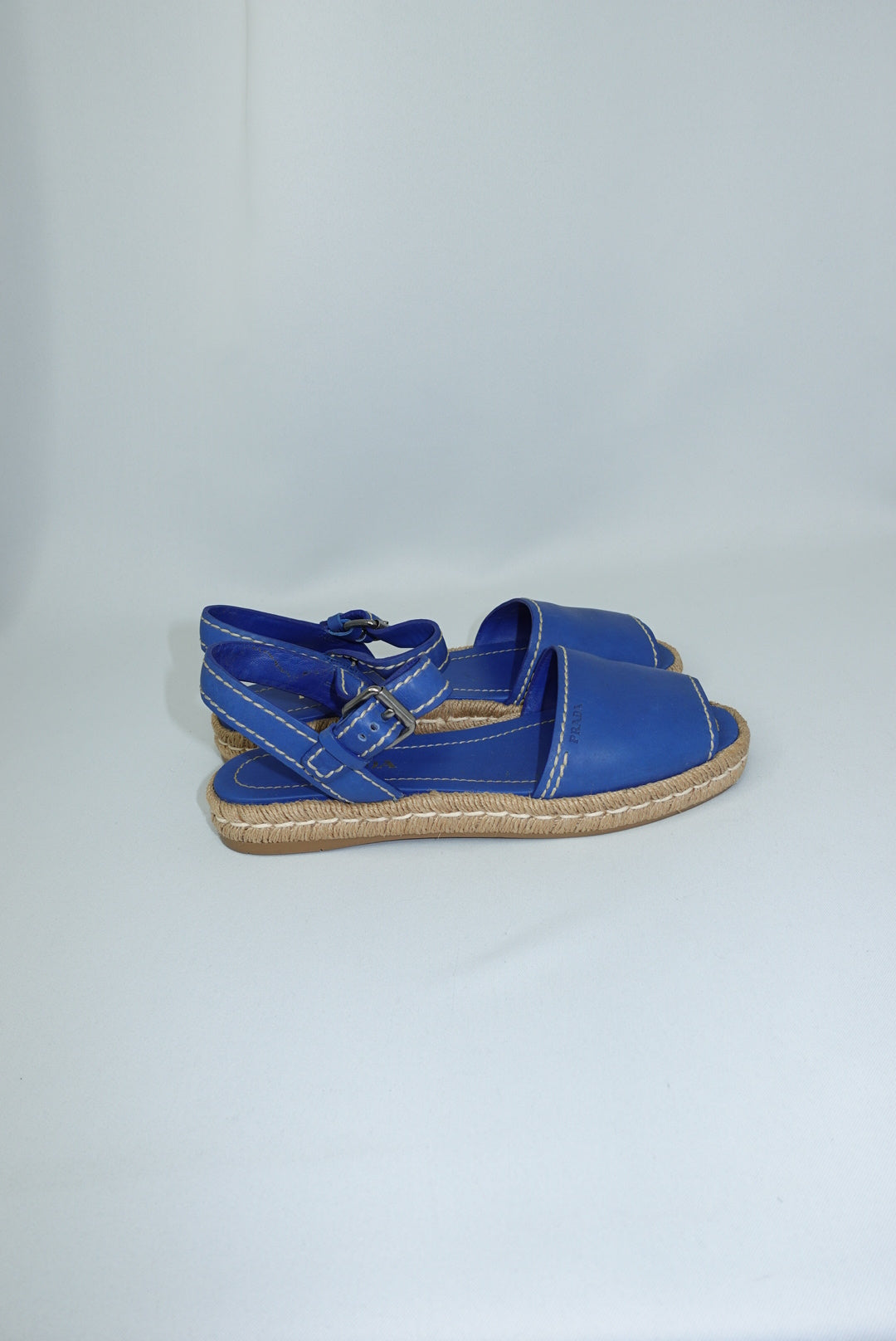 Prada Cobalt Blue Espardilles 40