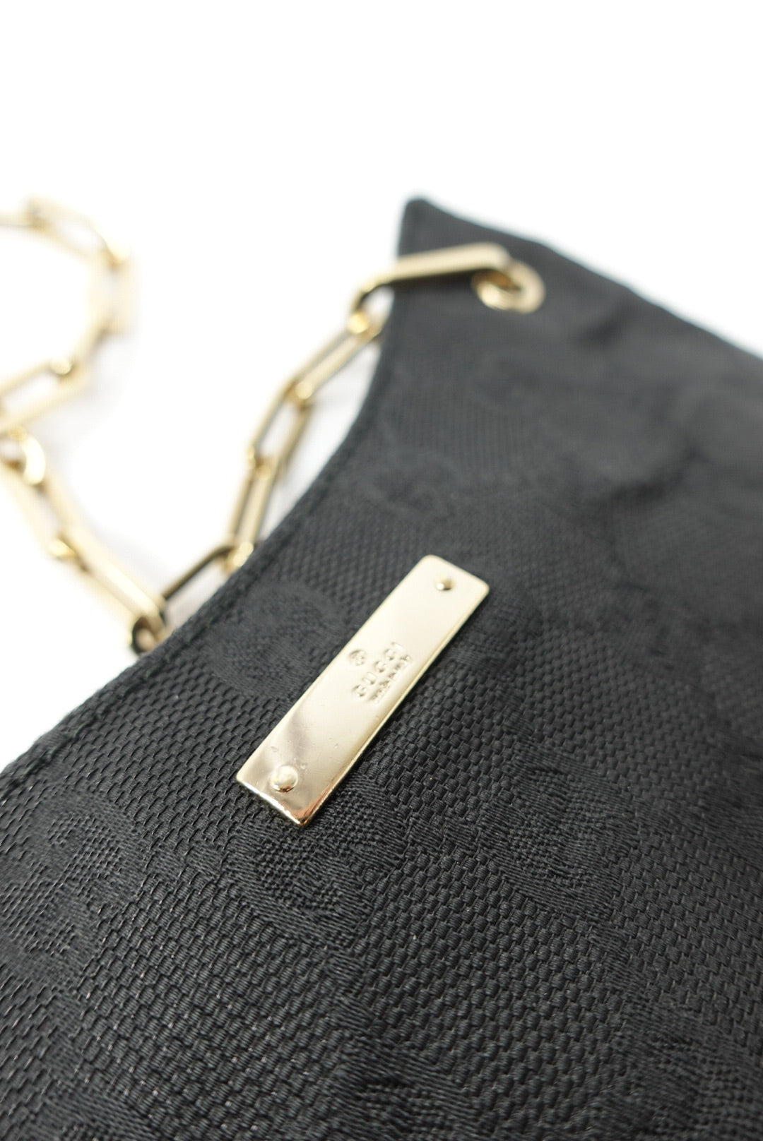 043. Gucci Black GG Canvas Mini tote Bag Tom Ford Era