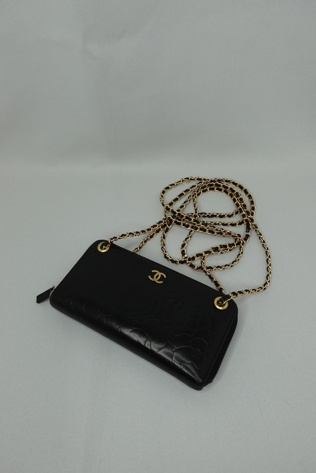 Chanel Re-Worked zip W.O.C. Camelia Limited Edition