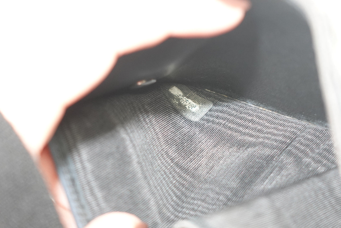 Chanel Re-Worked Small Quilted Black Leather Wallet With Chain