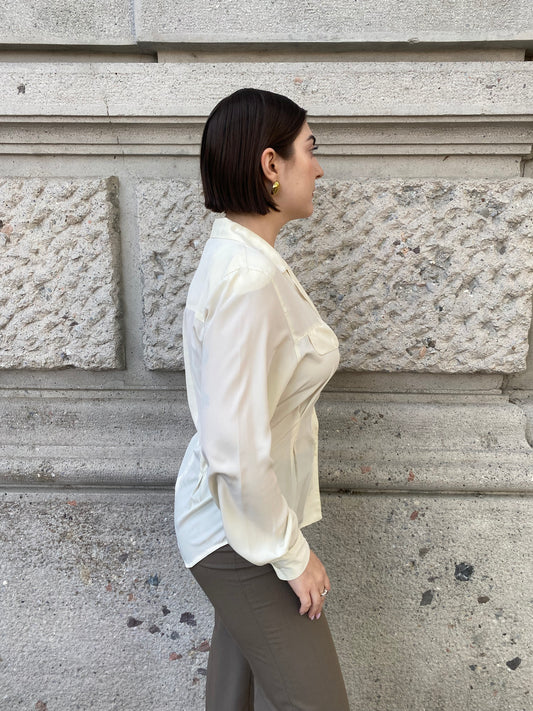 Christian Dior Cream Vintage Shirt