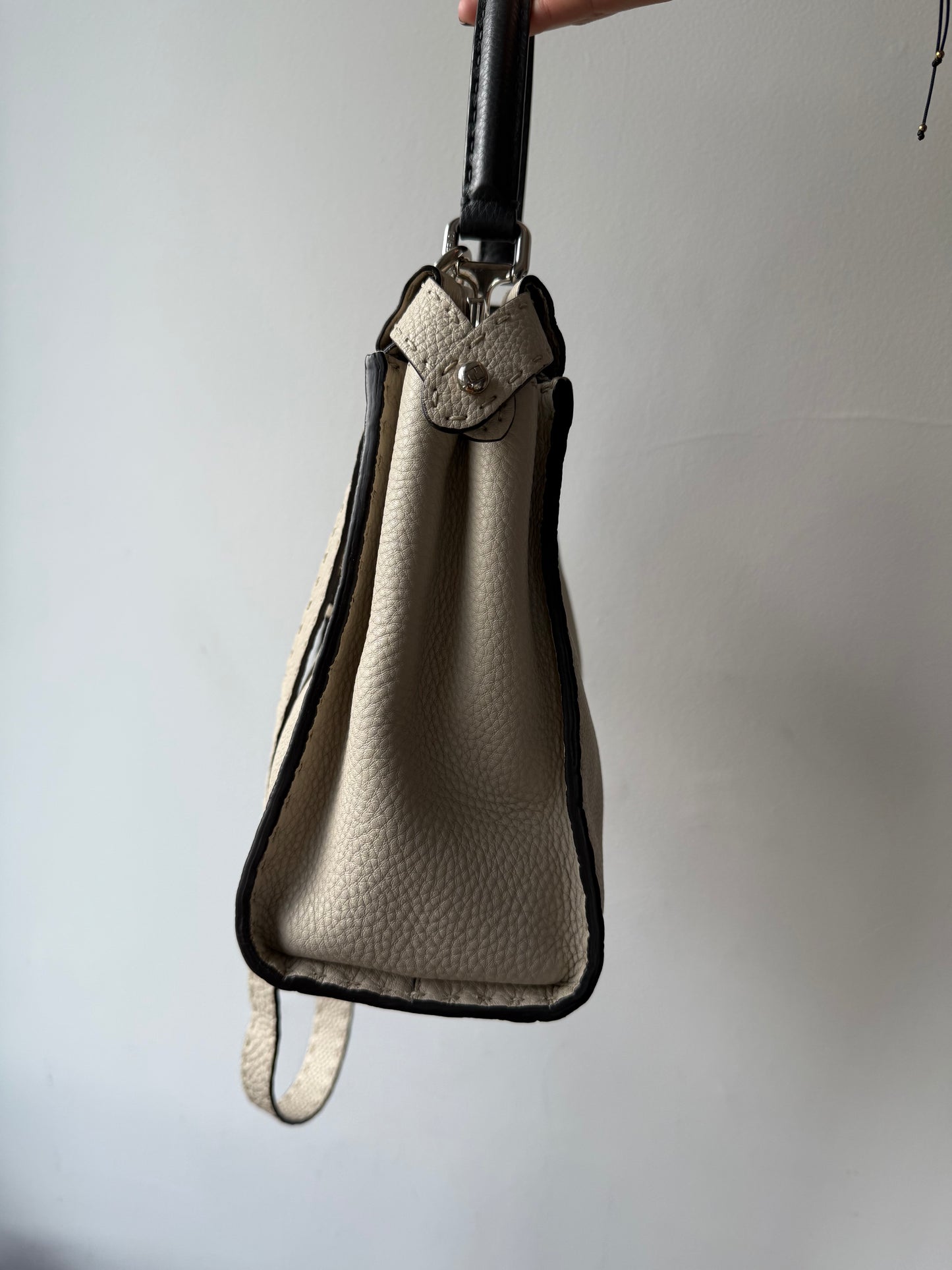 204. Fendi Peekaboo Smoke Gray Premium Leather