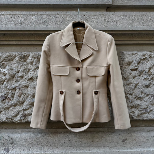 Beige Tailored Set (skirt + blazer)