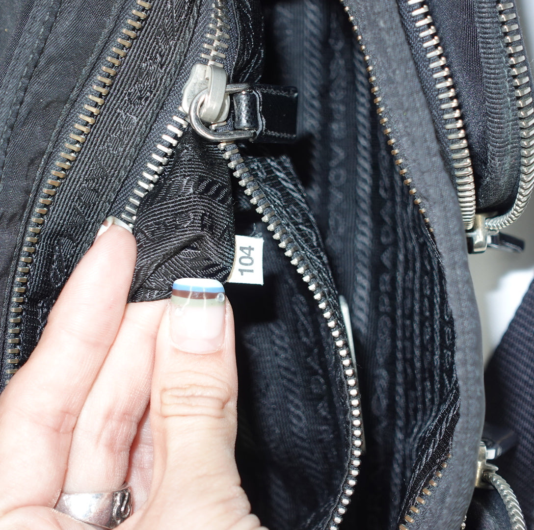 Prada Black Nylon Shoulder Bag
