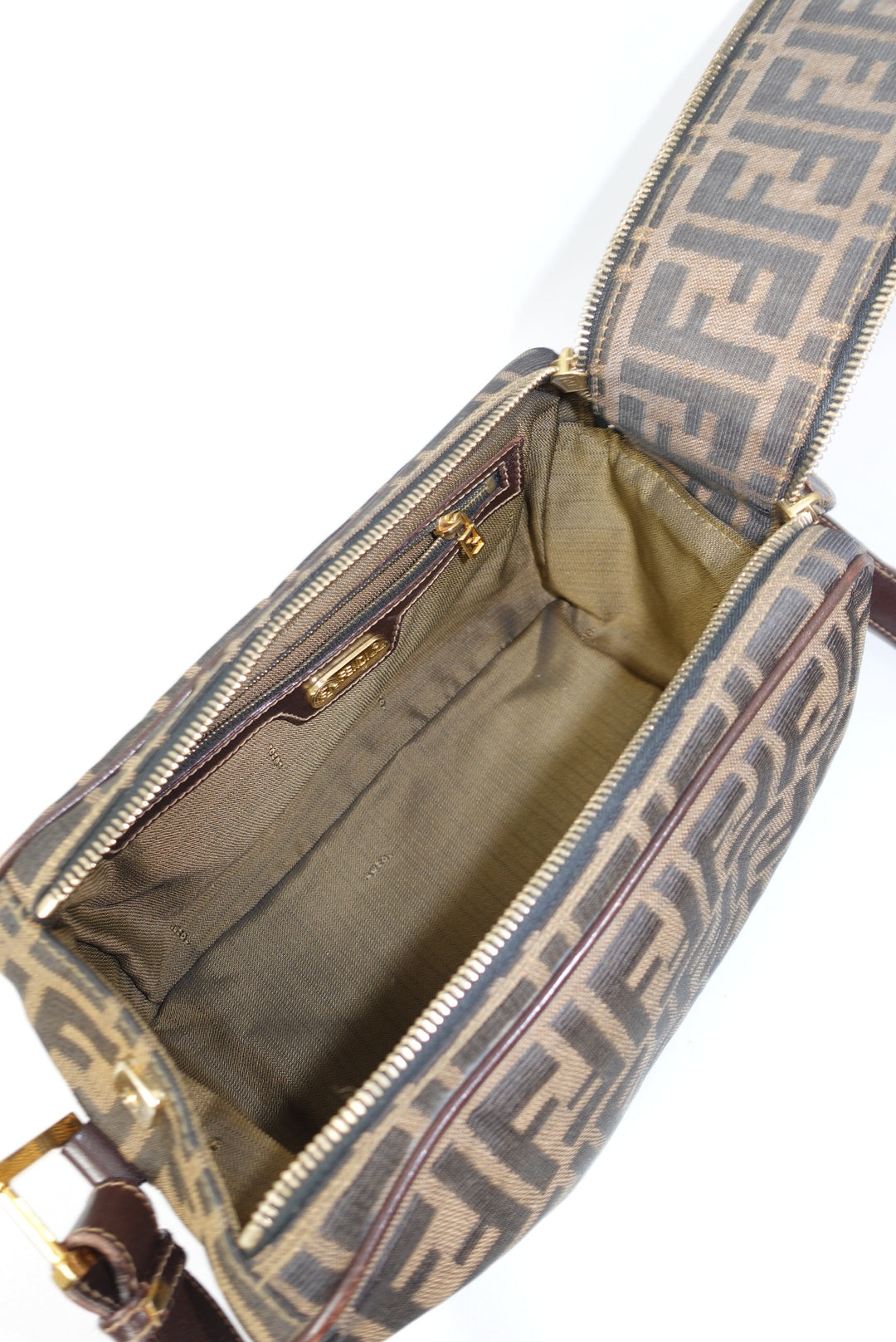 Fendi Monogram FF Zucca Messenger Bag