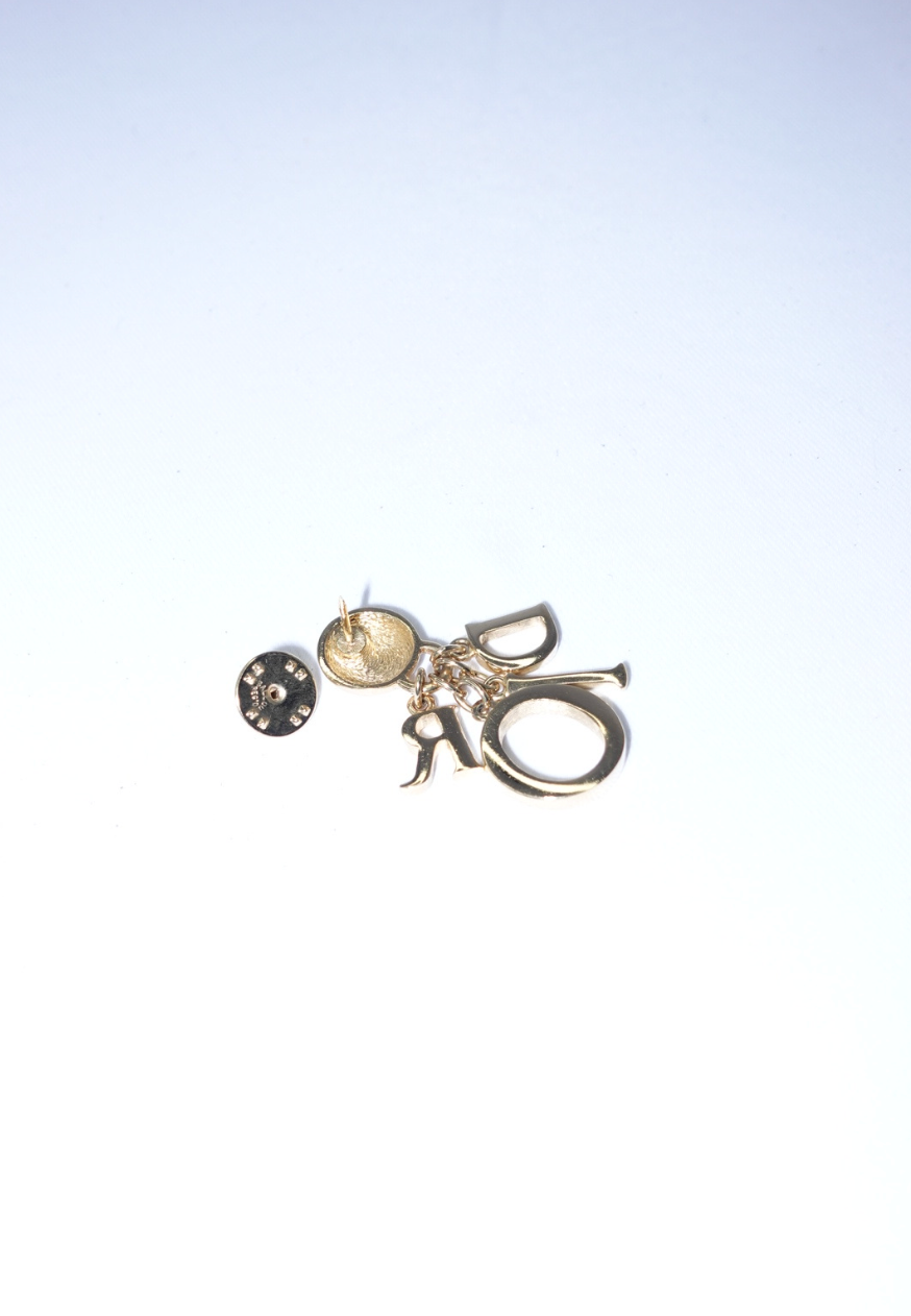 143. Christian Dior Drop Dangle Motif Brooch