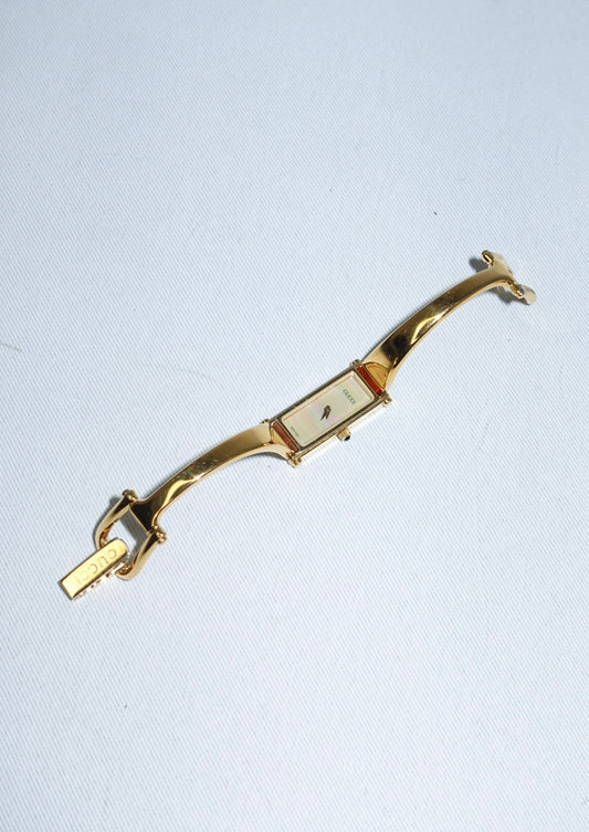 Vintage Gucci Horsebit gold stainless steel women’s watch