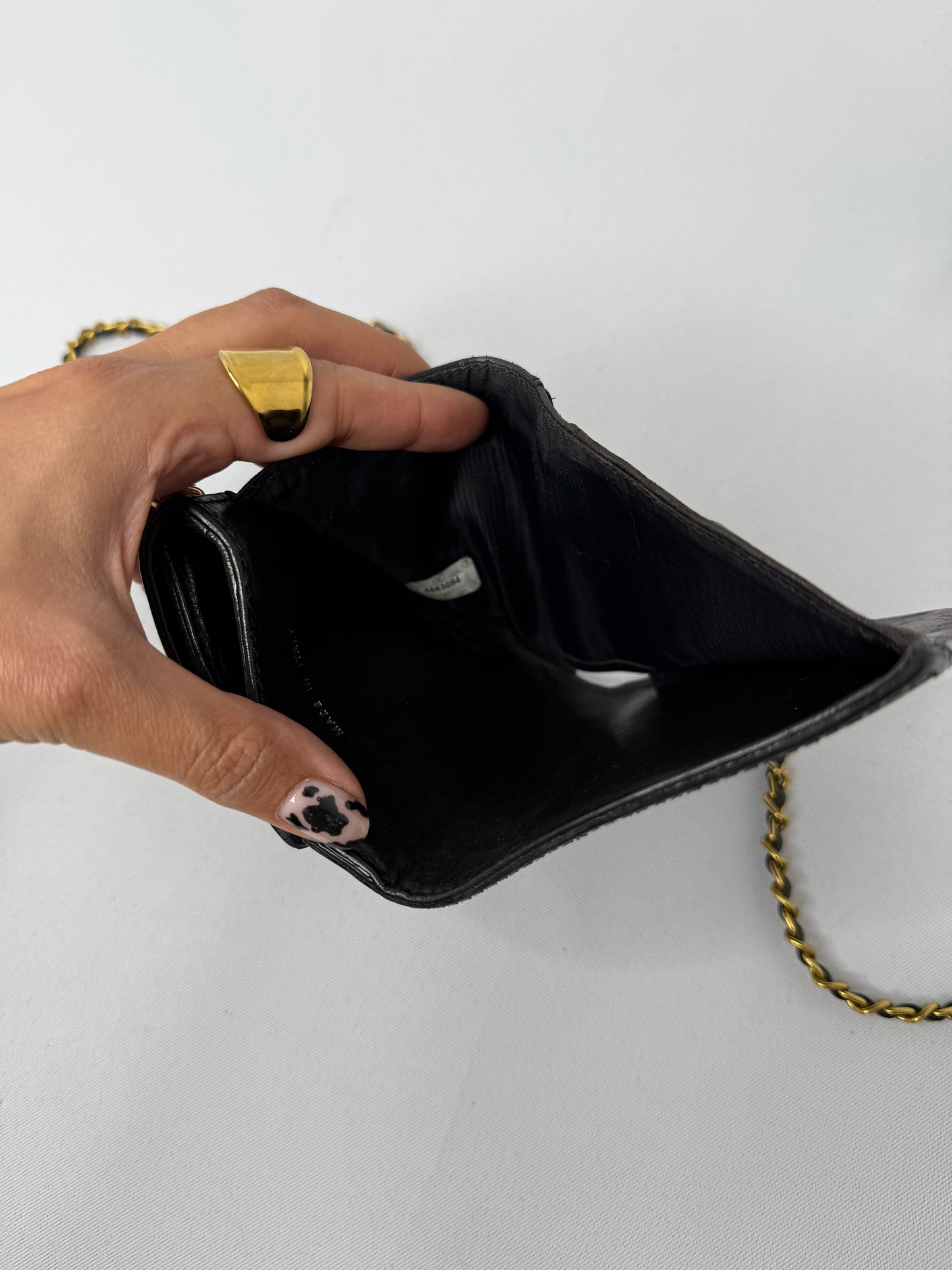 006. Re-Worked Chanel Vintage Black Small W.O.C.
