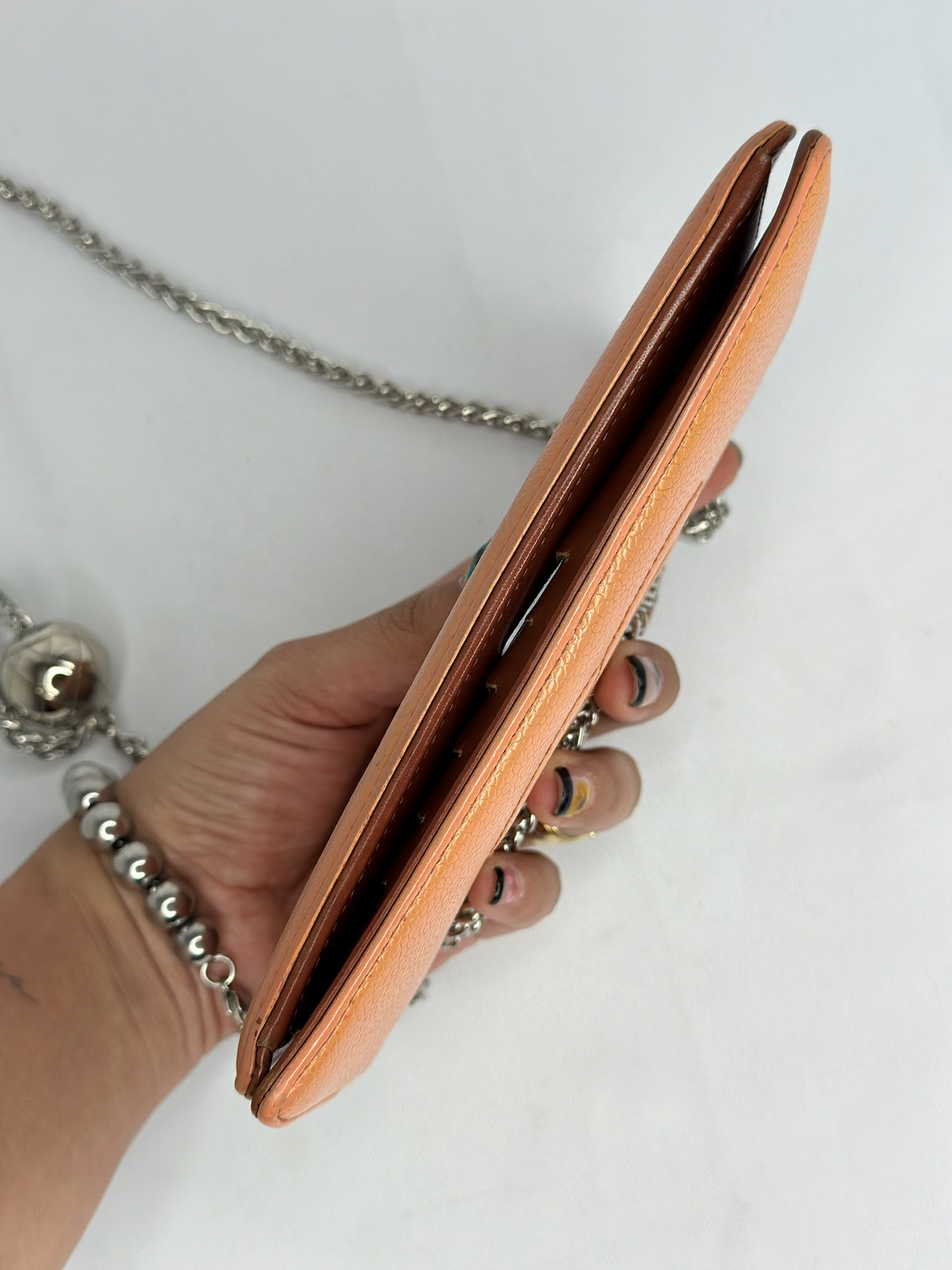 009. Re-Worked Chanel Salmon bifold W.O.C