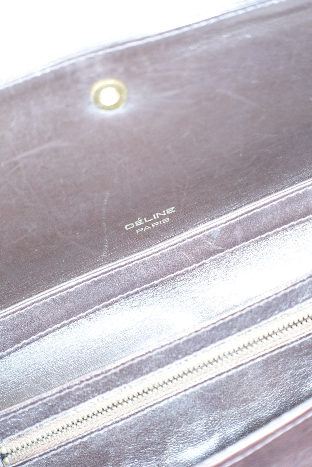 119. Cèline Vintage Monogram Canvas Brown Vintage Bag