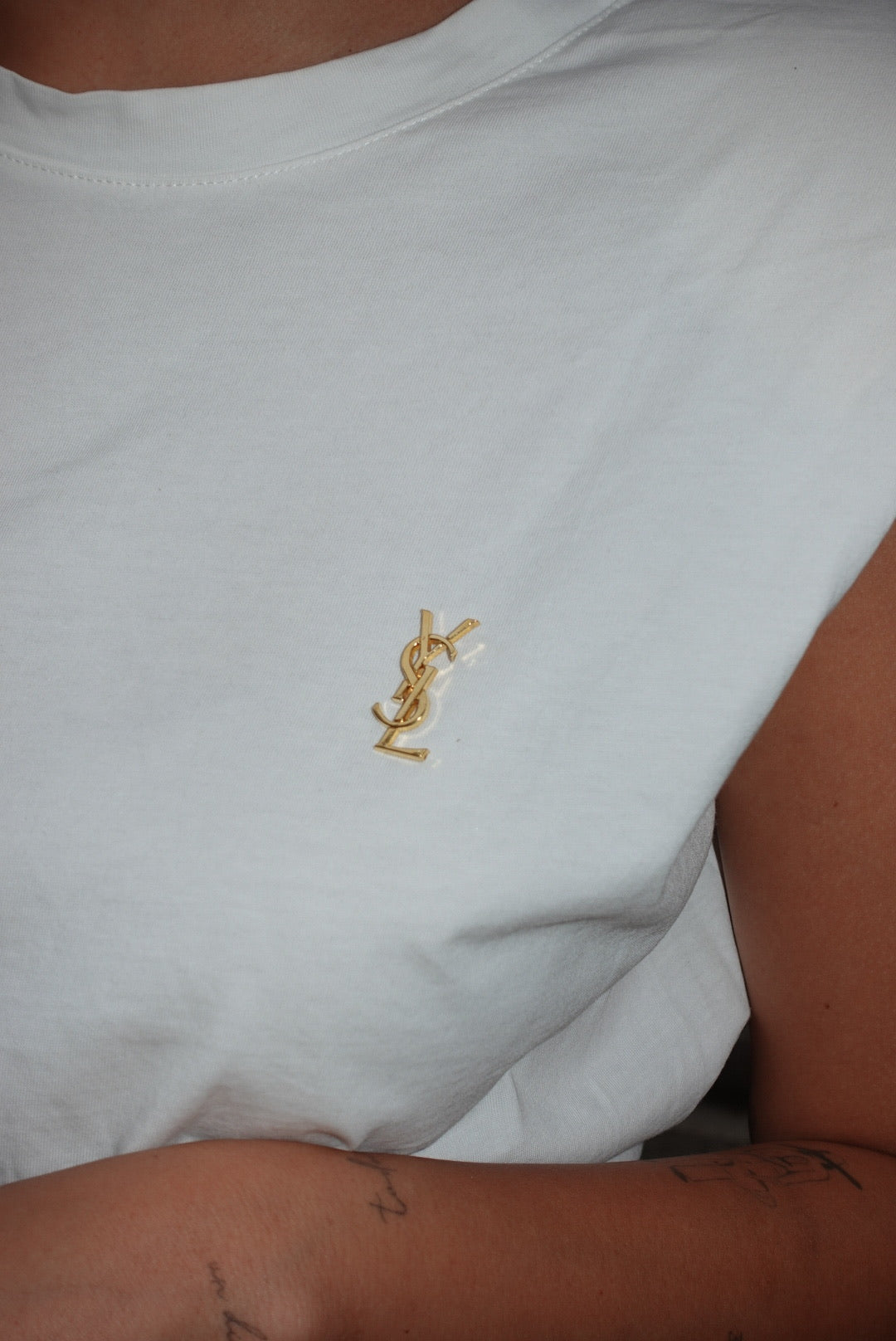 140. Yves Saint Laurent Vintage Logo Pin