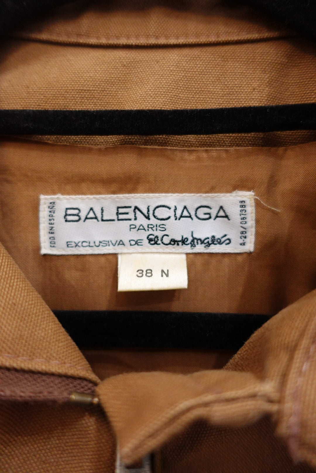 066. Military Green & Camel Balenciaga Utility Jacket