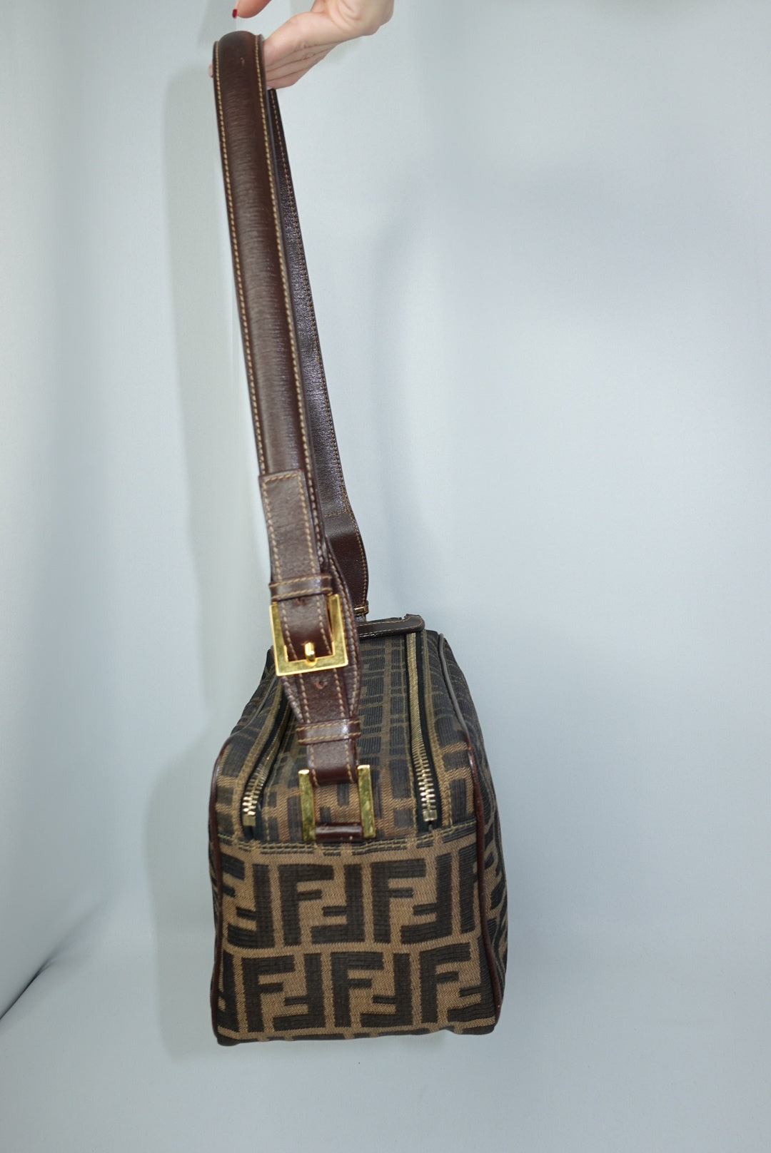Fendi Monogram FF Zucca Messenger Bag