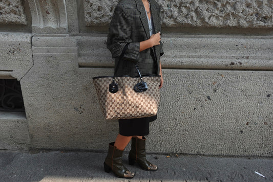 Vintage Khaki and Python Western Boots