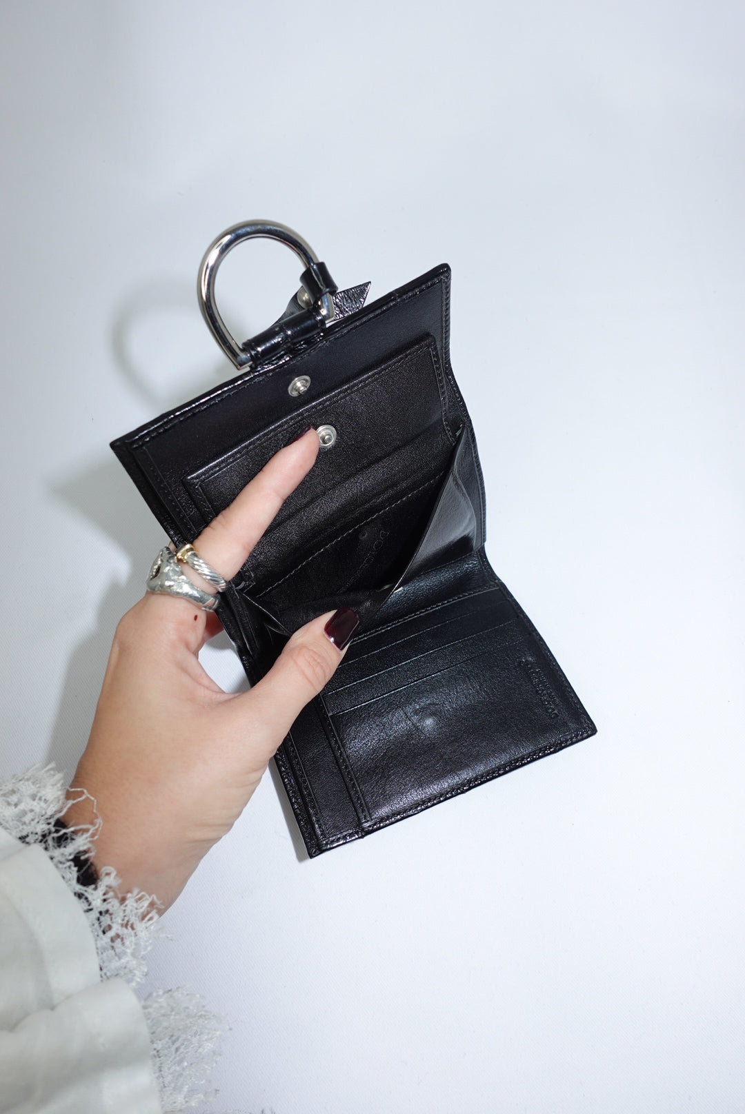 Dolce & Gabbana Vintage Black Patent Leather Wallet