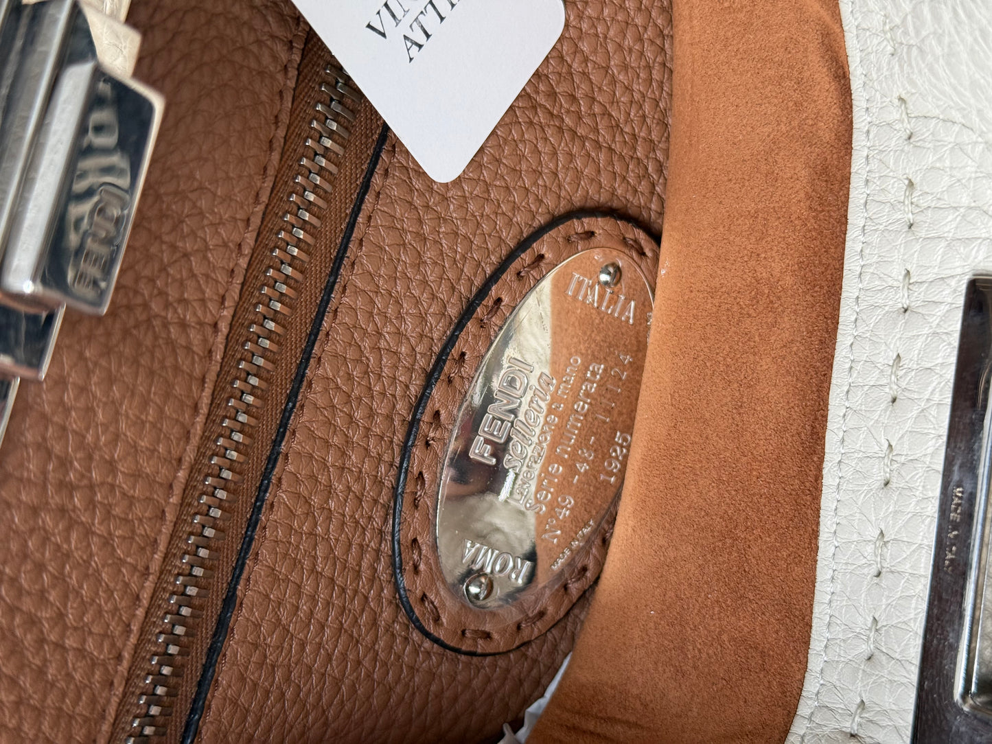 204. Fendi Peekaboo Smoke Gray Premium Leather