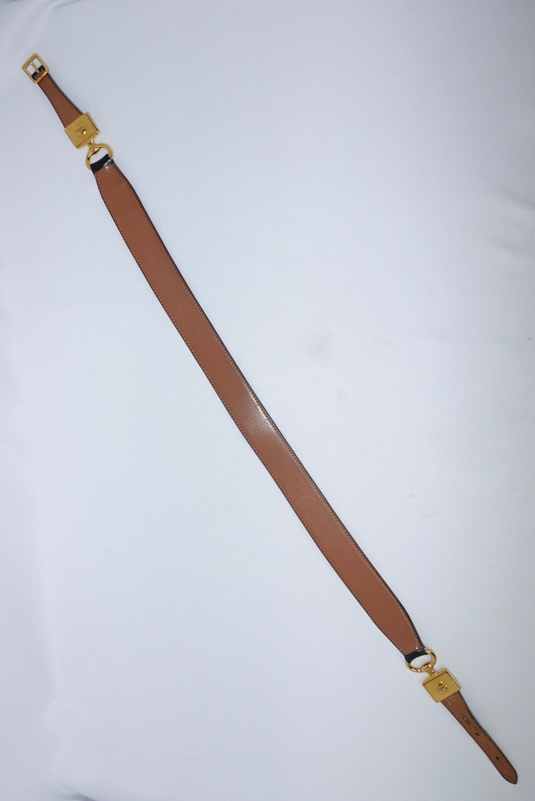Hermès Black Leather Vintage Belt