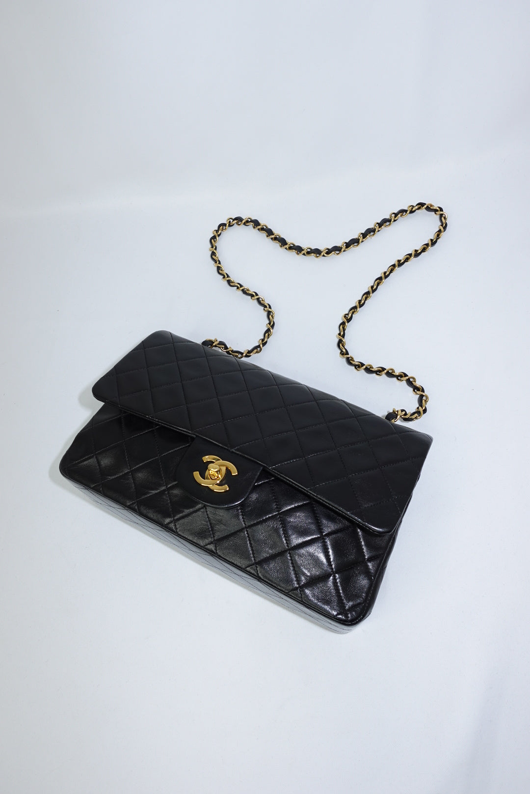 Chanel Vintage Timeless Classic 25 Double Flap Black
