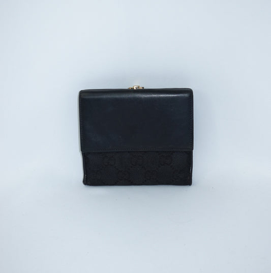 Gucci Black Monogram Wallet