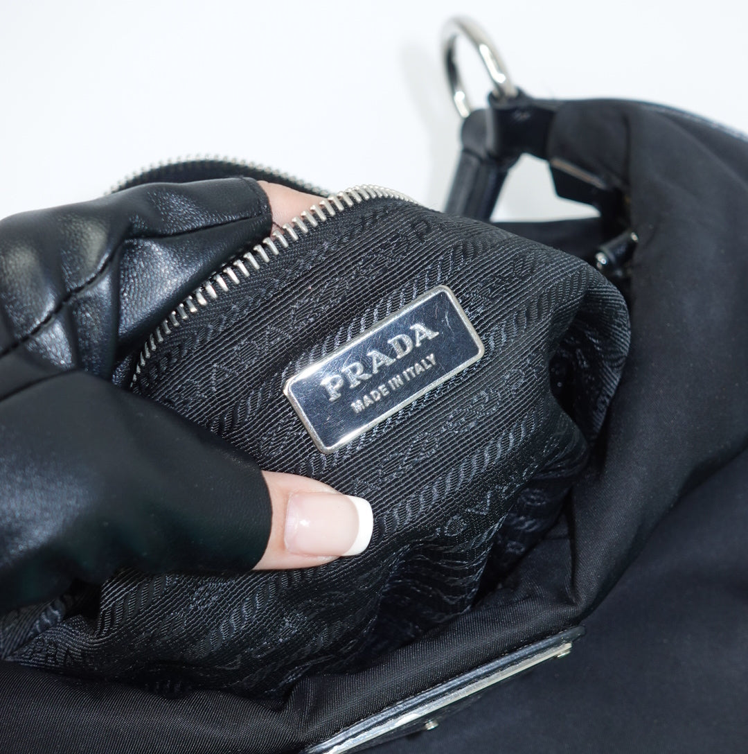Prada Nylon Half Moon Bag