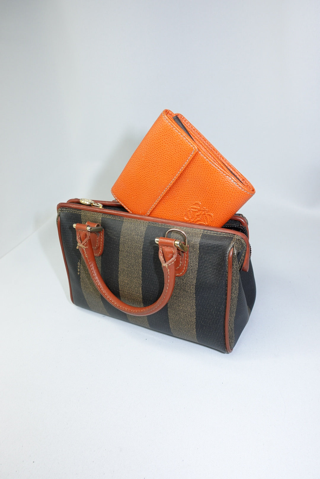 Loewe Orange Vintage Double Side Wallet