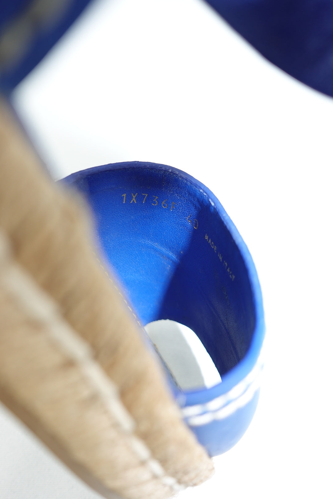 Prada Cobalt Blue Espardilles 40