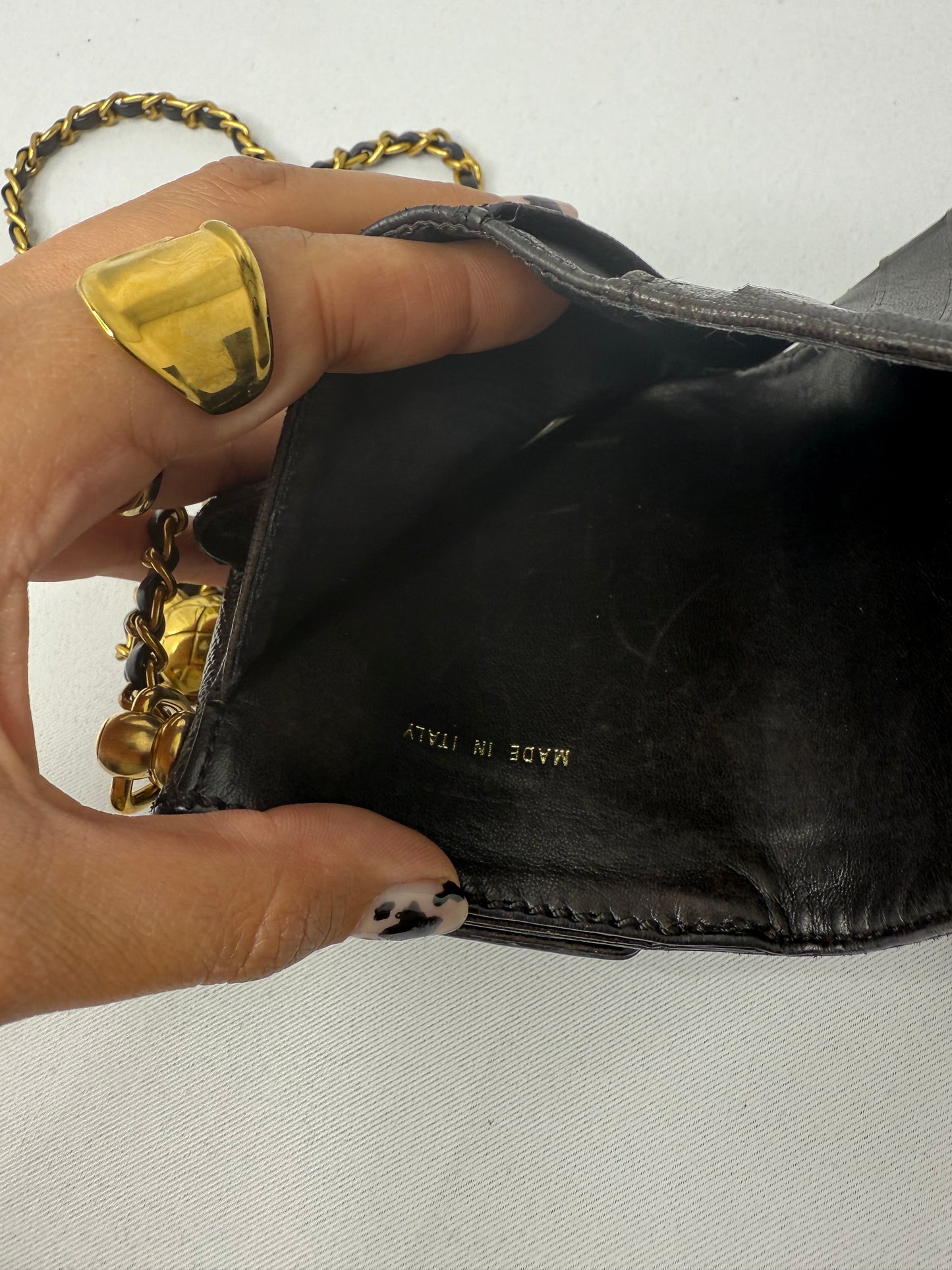 006. Re-Worked Chanel Vintage Black Small W.O.C.