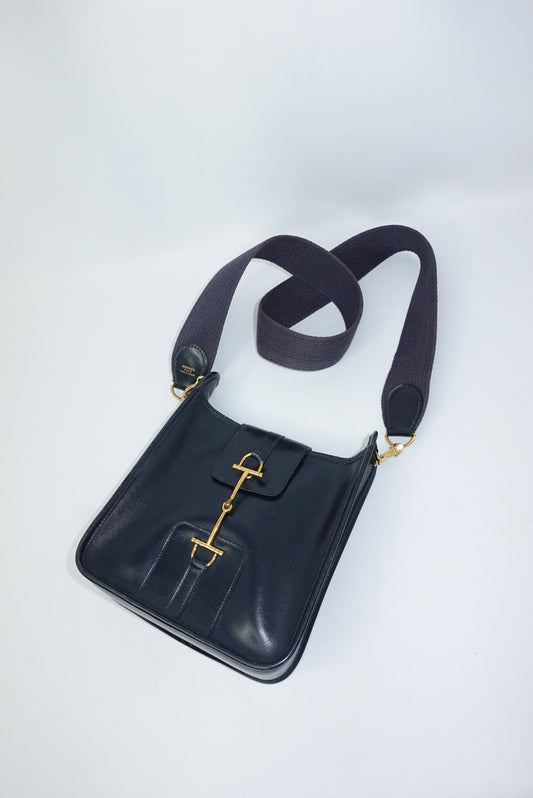 Hermès Vintage Evelyn Navy Special Edition