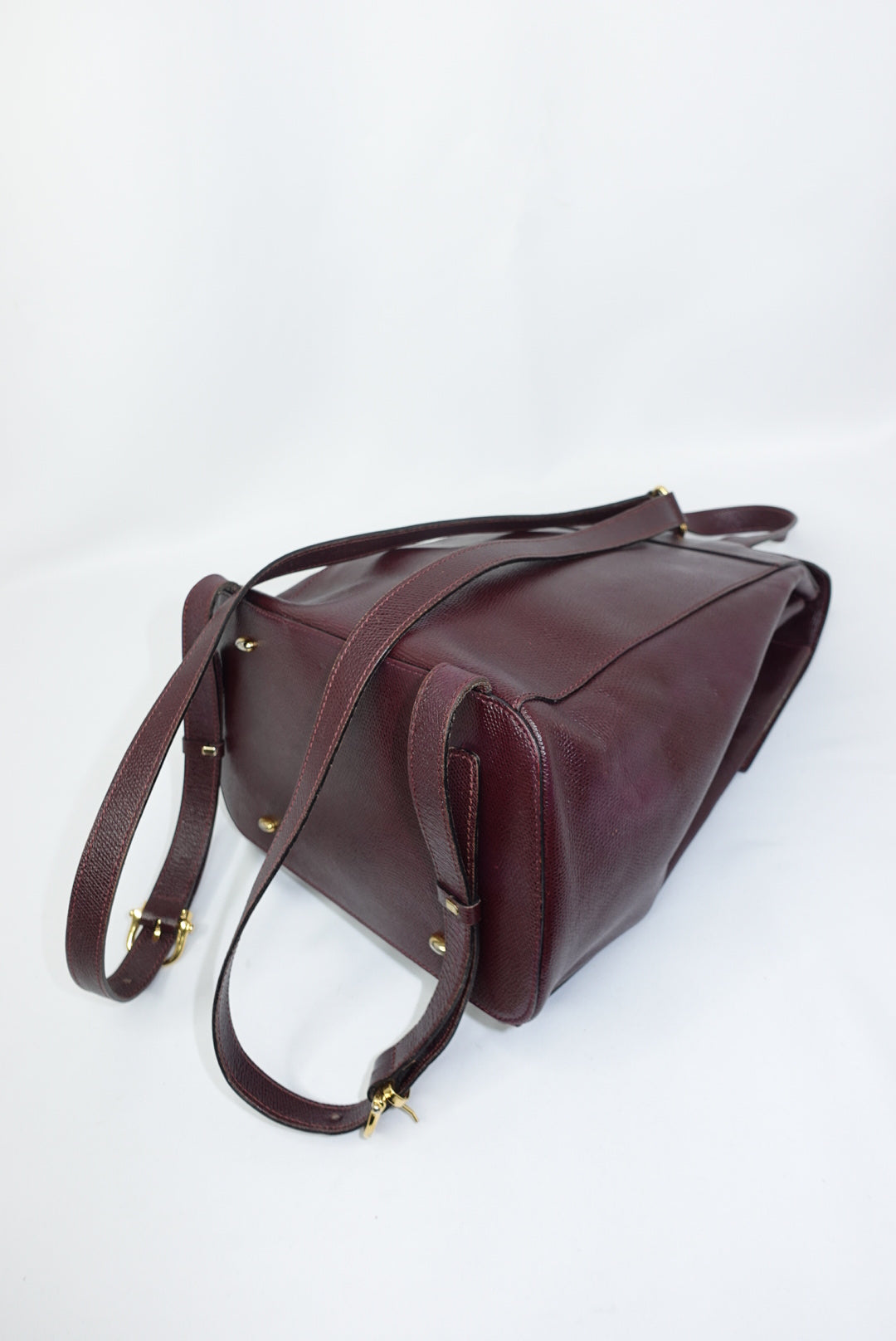 Cèline Vintage Leather Burgundy Backpack