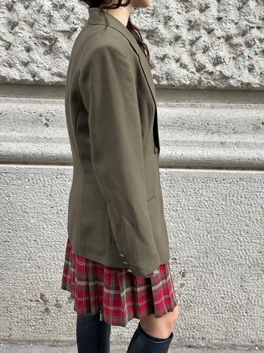Military Green Vintage Tailored Blazer