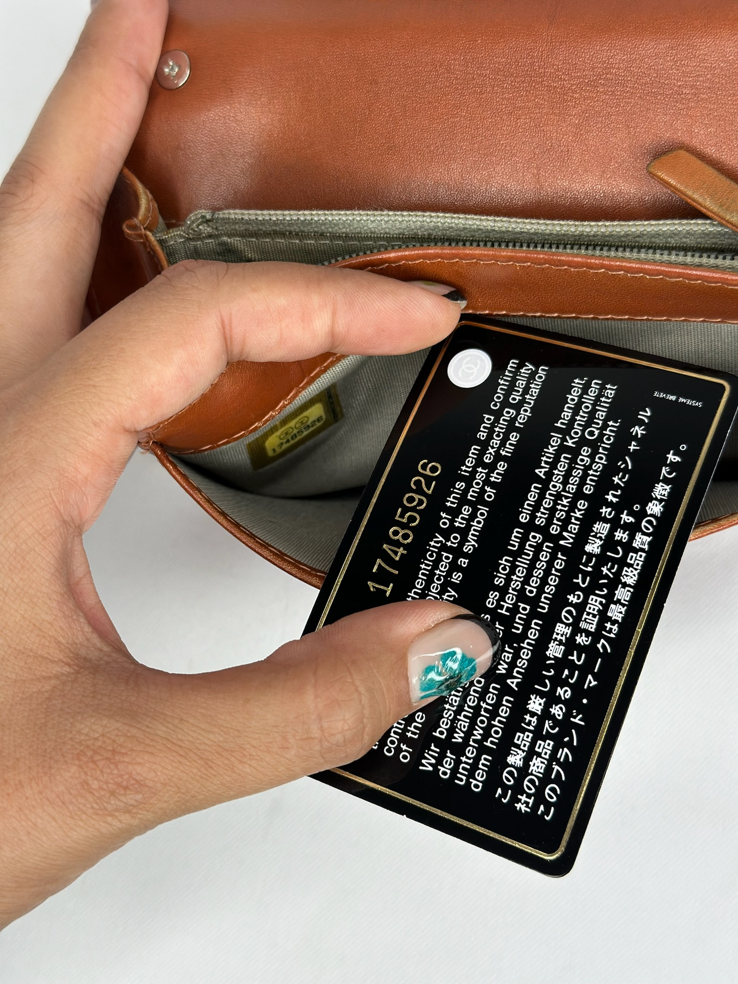 009. Re-Worked Chanel Salmon bifold W.O.C