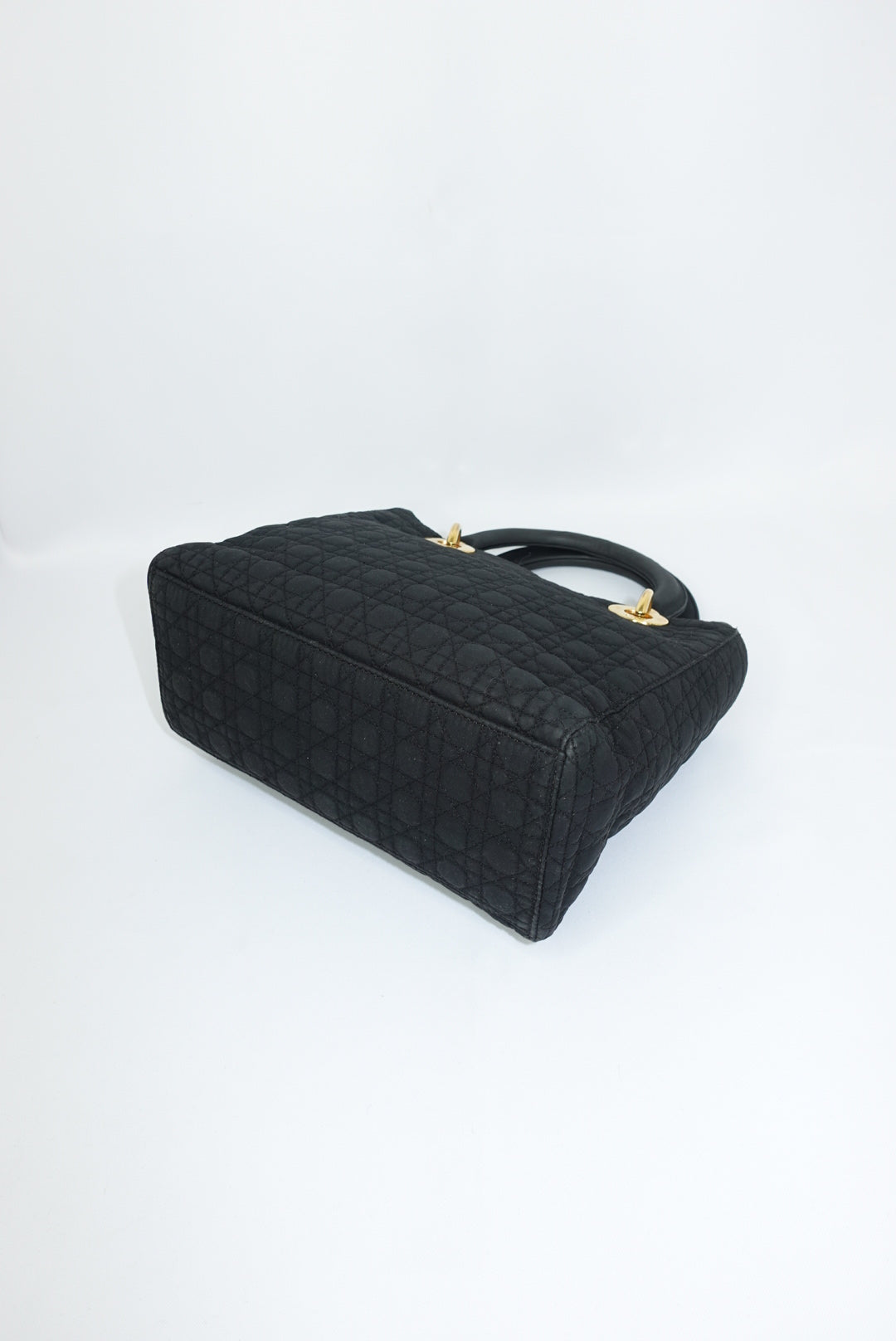 Christian Dior Vintage Lady Dior Medium Canvas