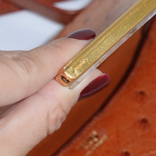 Rare Hermès Constance 24 Ostrich Leather Vintage