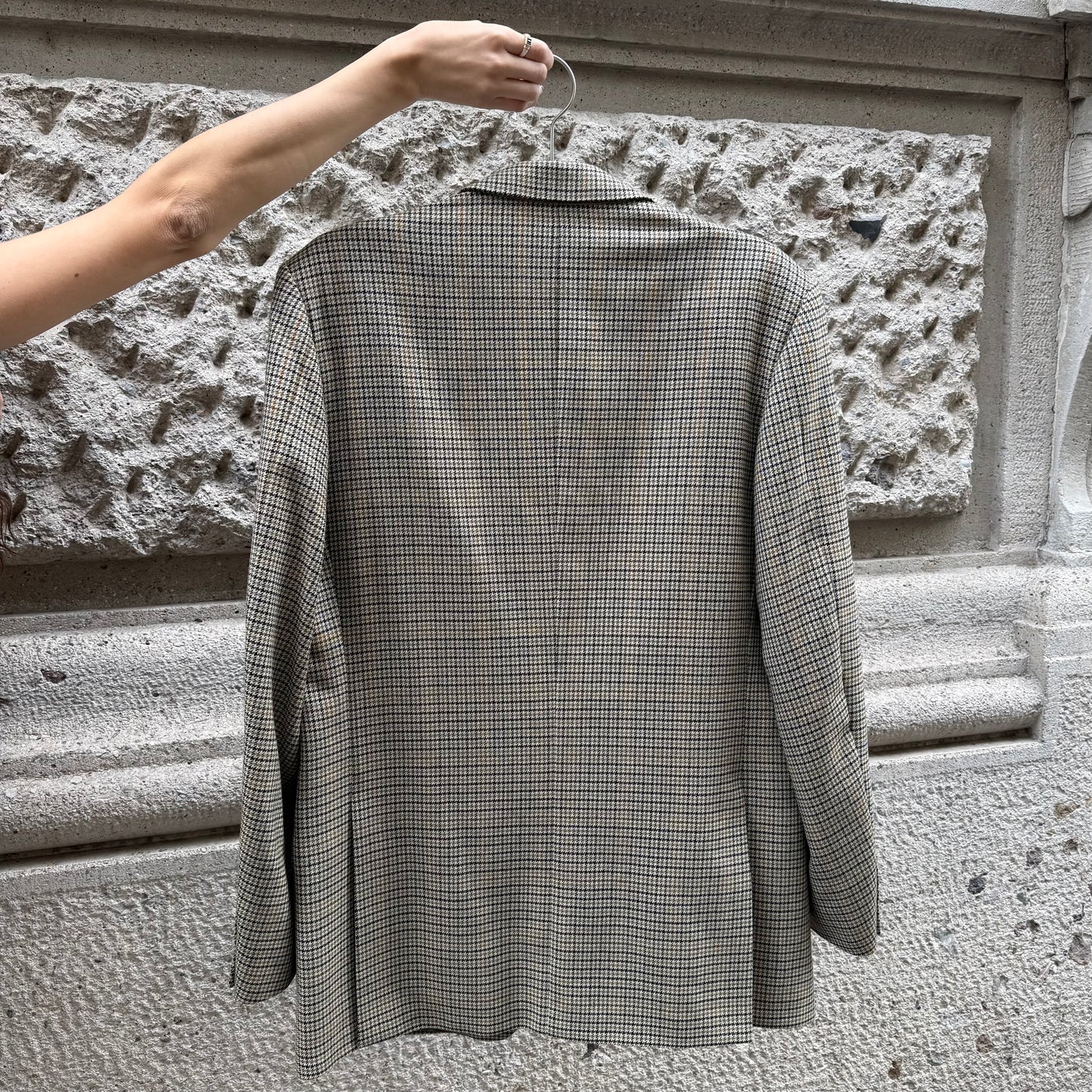 Blazer with Brown Houndstooth