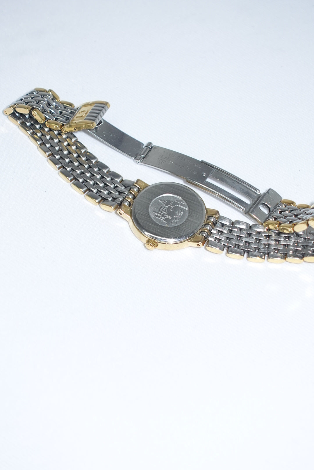 Omega Round Small De Ville Vintage Gold and Silver Watch