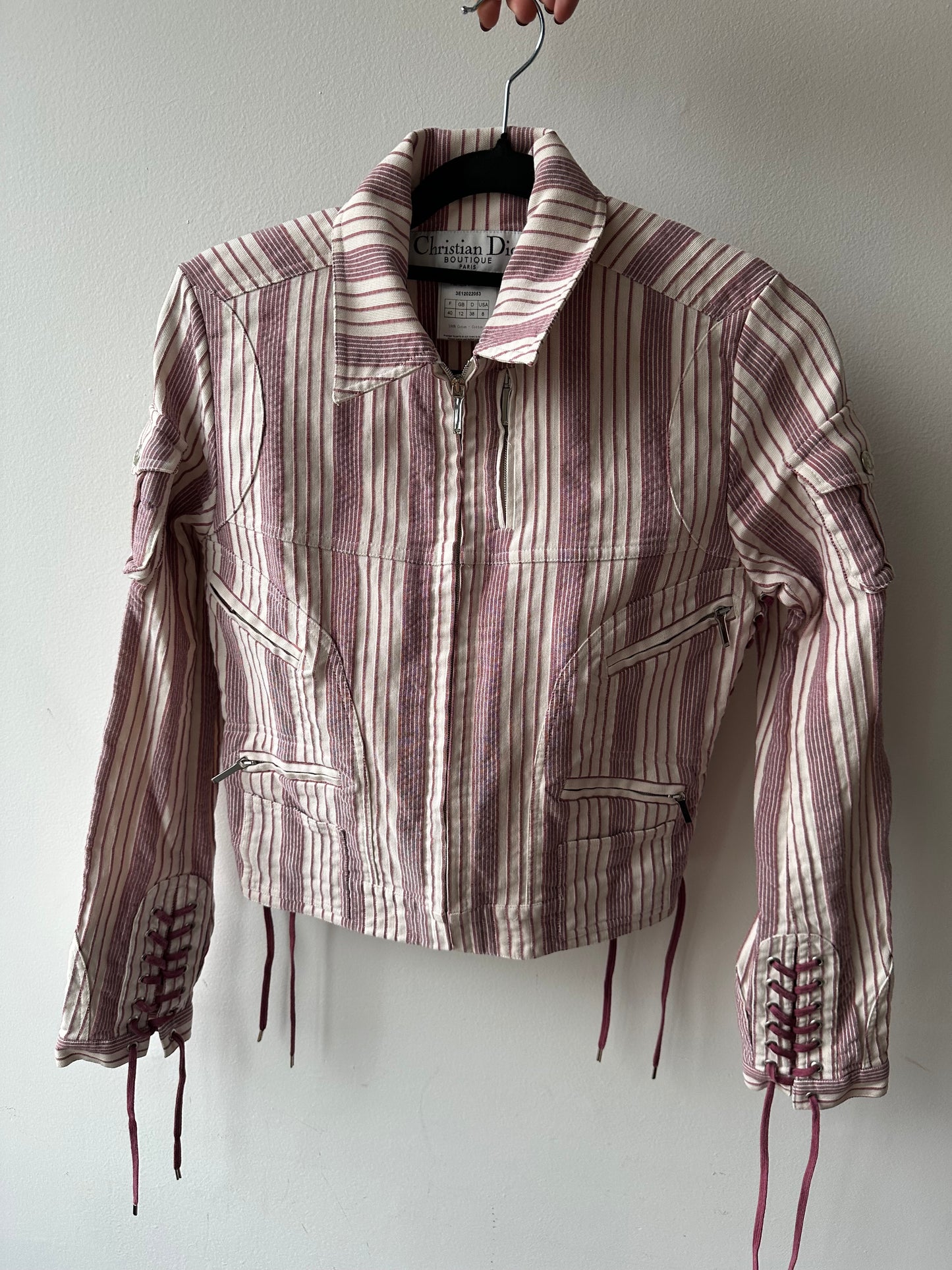 067. Christian Dior Striped Vintage Jacket