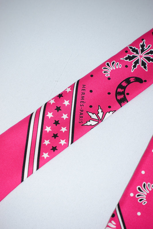 Hermès Pink Twilly Scarf