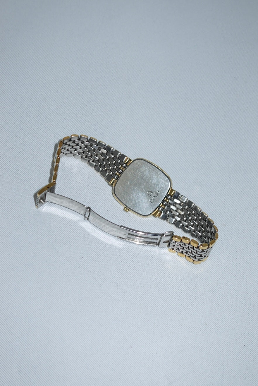 Orologio Omega Square Large De Ville Vintage con quadrante color oro