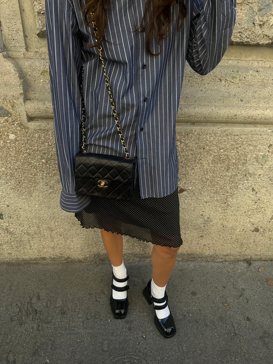 Classic Timeless Vintage Black Mini Square FULL SET