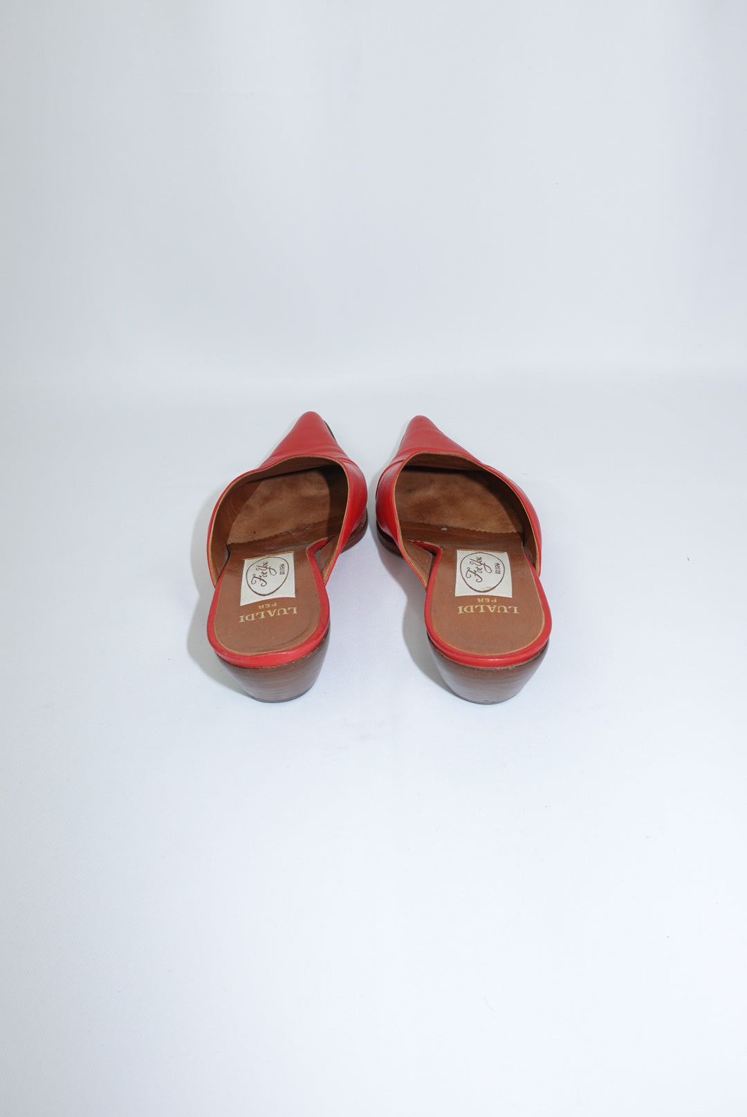 Red Western Vintage Mules 38
